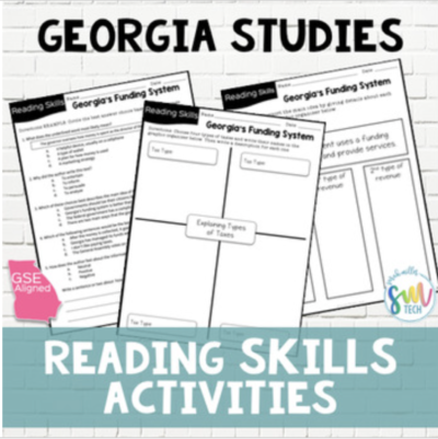 reading activity sheets included