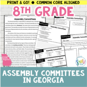 Assembly Committees in Georgia Reading Packet