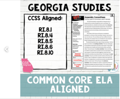 Packet is Common Core ELA Aligned