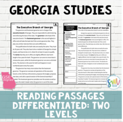 reading passages are differentiated