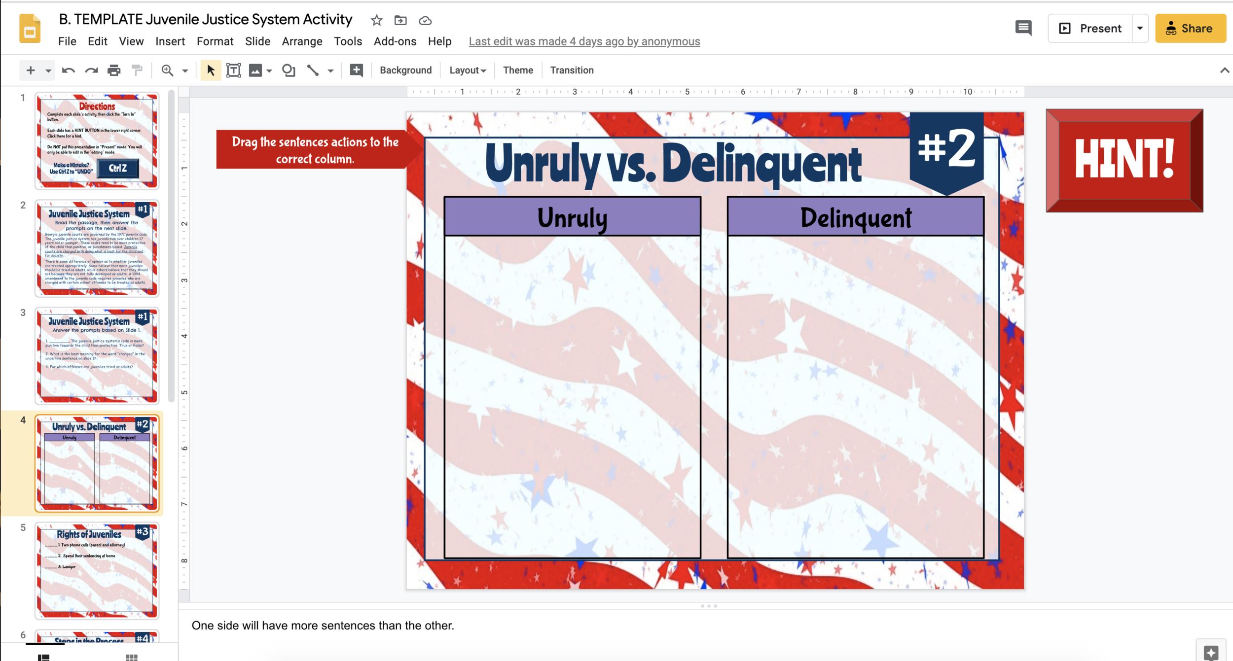 Digital Template for Teachers